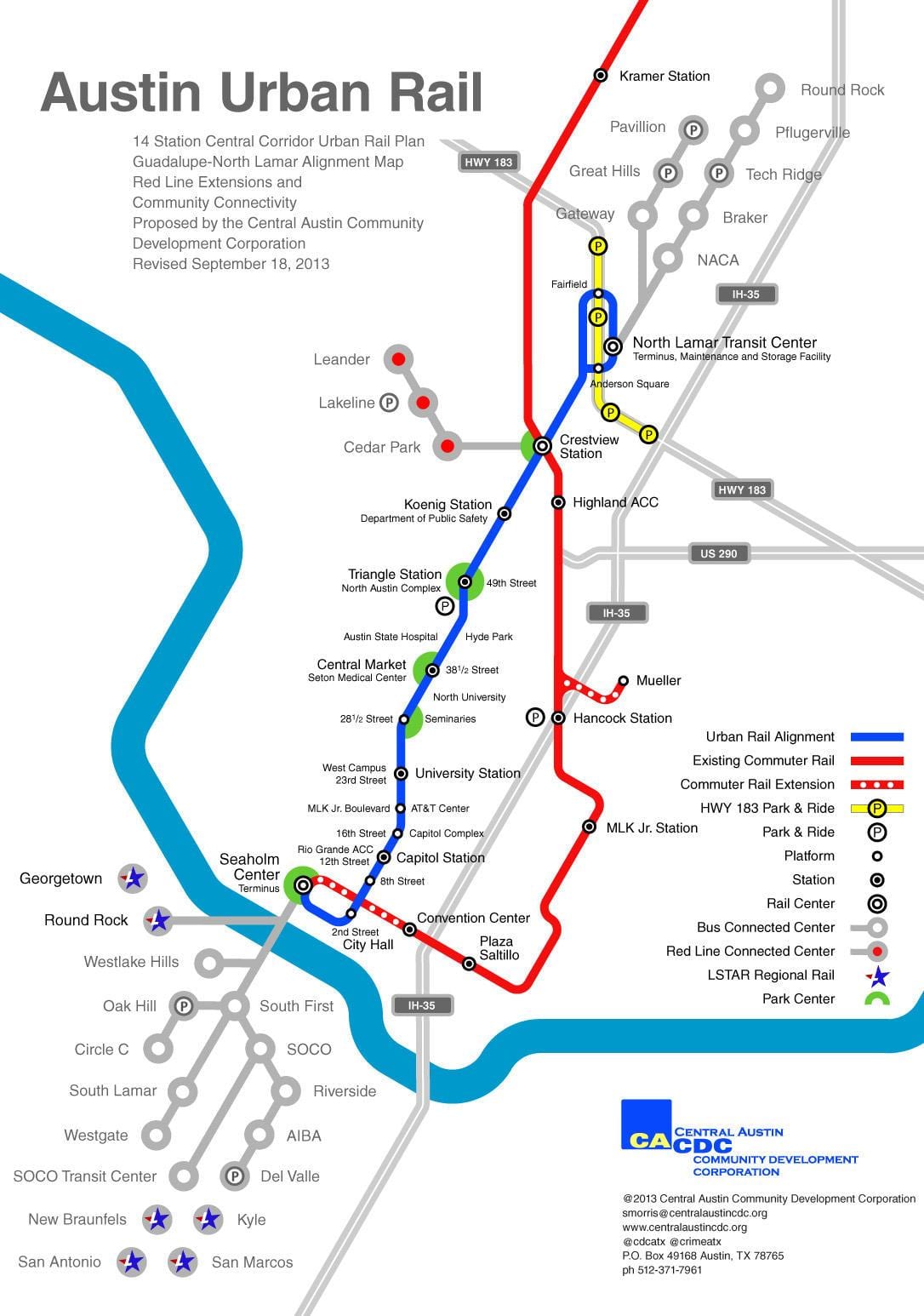 Austin metro mapa